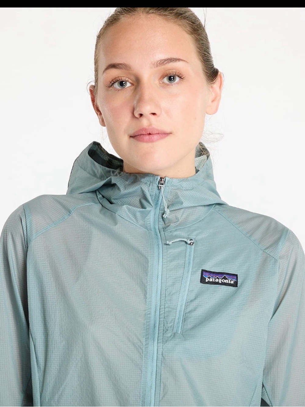 Patagonia Women’s Houdini Jacket Thermal Blue Size M Lightweight Windbreaker